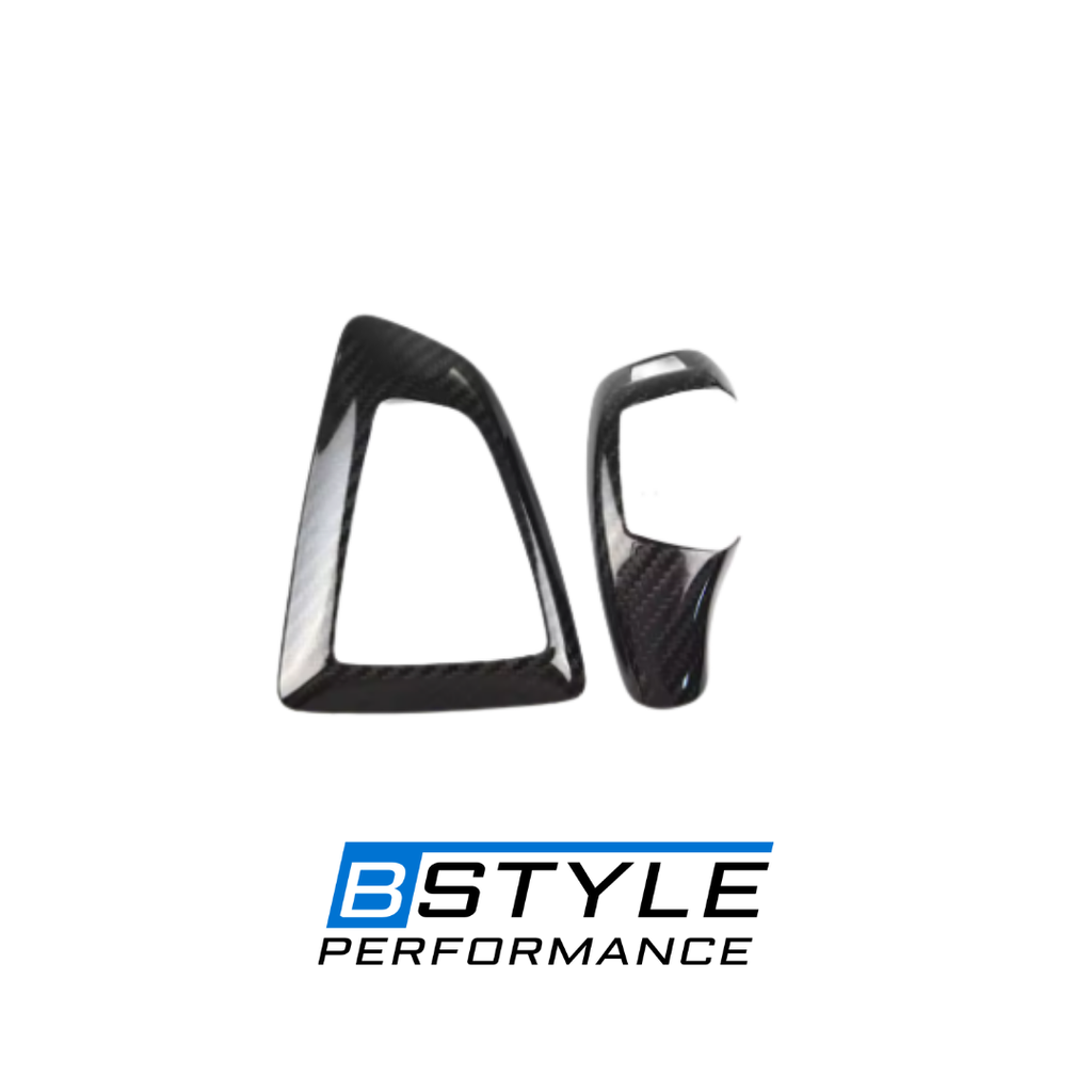 BMW 3 Series F30 RHD Carbon Fiber Gear Shift Knob & Panel Frame Cover Set