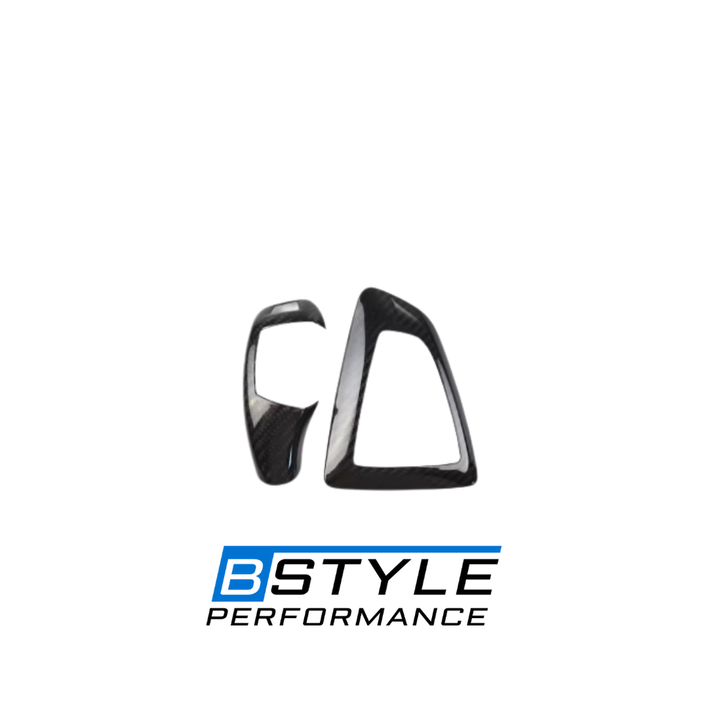 BMW 3 Series F30 RHD Carbon Fiber Gear Shift Knob & Panel Frame Cover Set