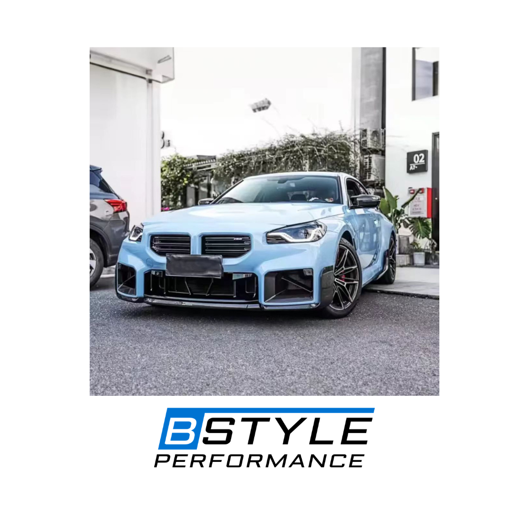 BMW G87 M2 MP Style Carbon Fiber Front Bumper Lip Splitter