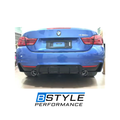 BMW 4 Series F32 F33 F36 M-Sport MP-Style Gloss Black Rear Bumper Diffuser