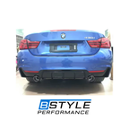 BMW 4 Series F32 F33 F36 M-Sport MP-Style Gloss Black Rear Bumper Diffuser