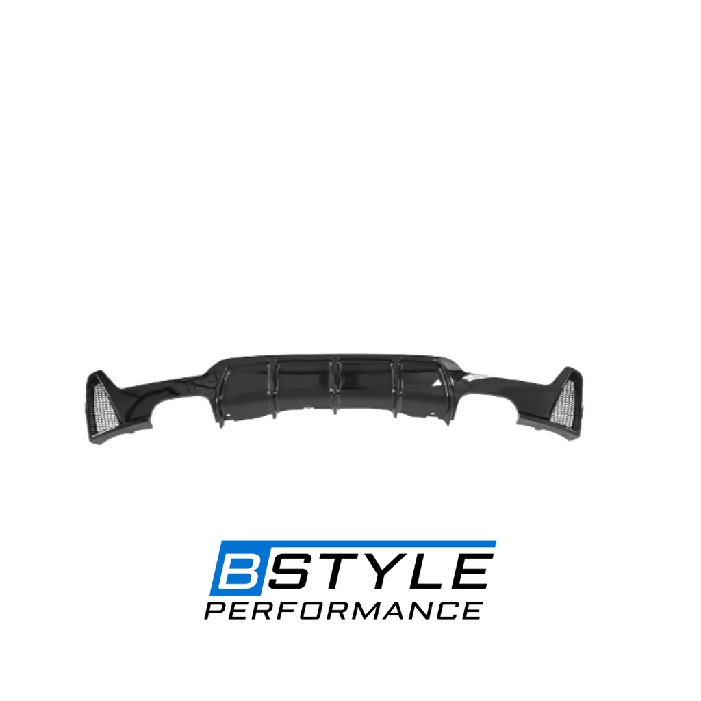 BMW 4 Series F32 F33 F36 M-Sport MP-Style Gloss Black Rear Bumper Diffuser