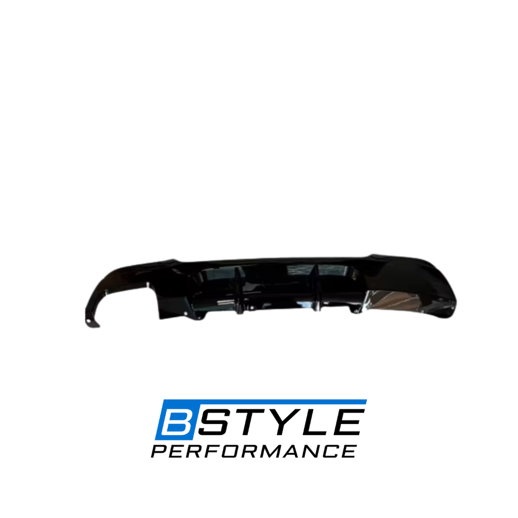 BMW 3 Series E90 Sport Edition MP-Style Gloss Black Rear Diffuser – Single Side Dual Outlet