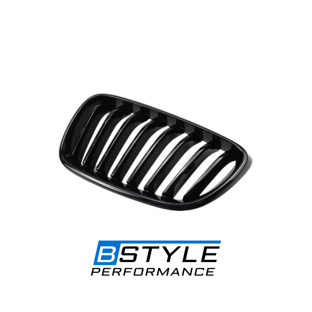BMW F22 Gloss Black M-Color Single Slat Front Grilles