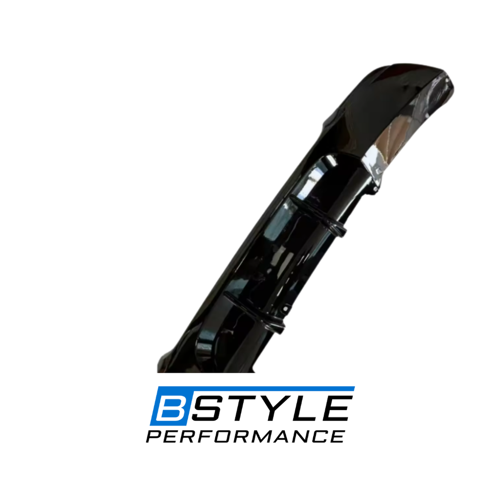 BMW 3 Series E90 Sport Edition MP-Style Gloss Black Rear Diffuser – Single Side Dual Outlet
