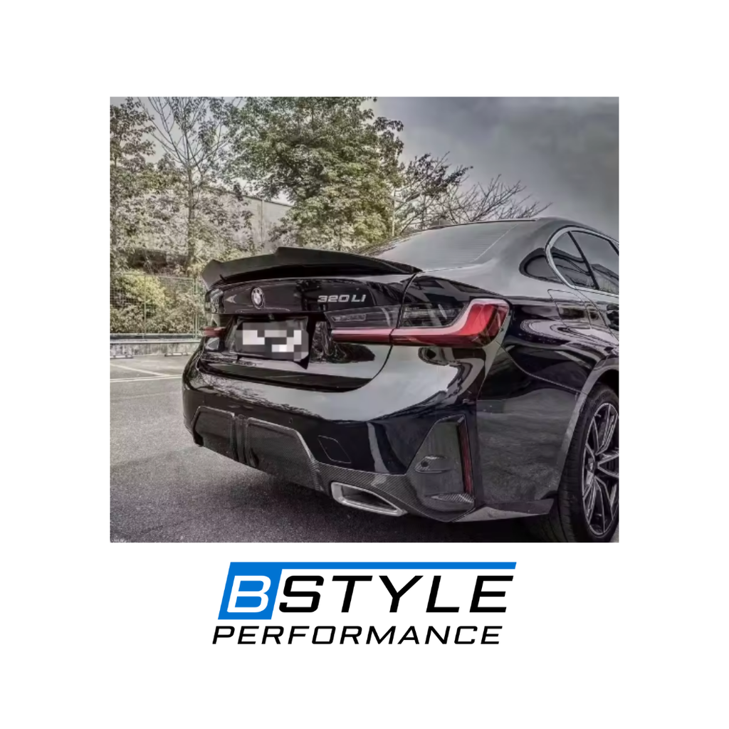 BMW 3 Series G20 LCI MP-Style Wet Carbon Fiber Rear Bumper Diffuser Lip