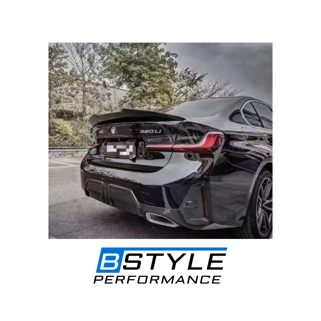 BMW 3 Series G20 LCI MP-Style Wet Carbon Fiber Rear Bumper Diffuser Lip