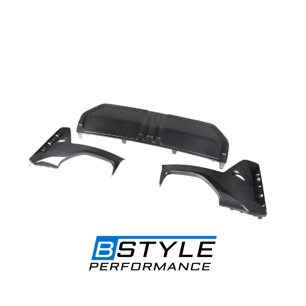 BMW 3 Series G20 LCI MP-Style Wet Carbon Fiber Rear Bumper Diffuser Lip