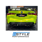 BMW G82 G83 M4 MP-Style Dry Carbon Fiber Rear Diffuser with Side Splitters Set