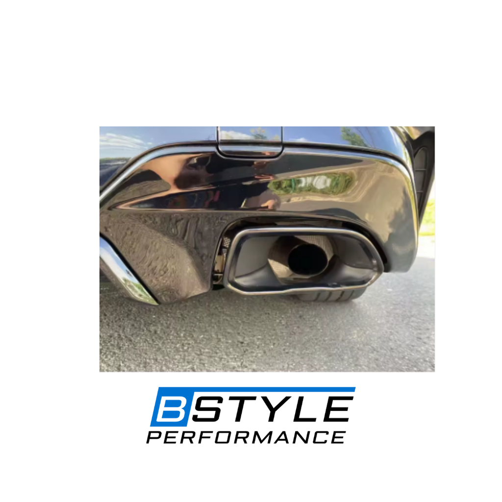 BMW 3 Series G20 G28 340i Style Gloss Black Rear Diffuser & Exhaust Tips Set