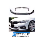 BMW 4 Series F32 F33 F36 M-Sport Carbon Fiber Front Fog Light Trim Blades