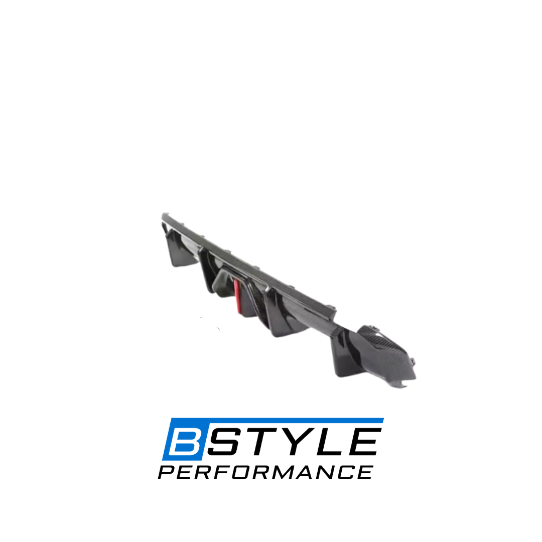 BMW G80 M3 G82 G83 M4 Dry Carbon Fiber Rear Diffuser Set with LED & Side Splitters