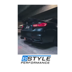 BMW M3 F80 M4 F82 F83 Carbon Fiber Rear Bumper Side Splitters