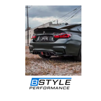 BMW M3 F80 M4 F82 F83 Carbon Fiber Rear Bumper Side Splitters