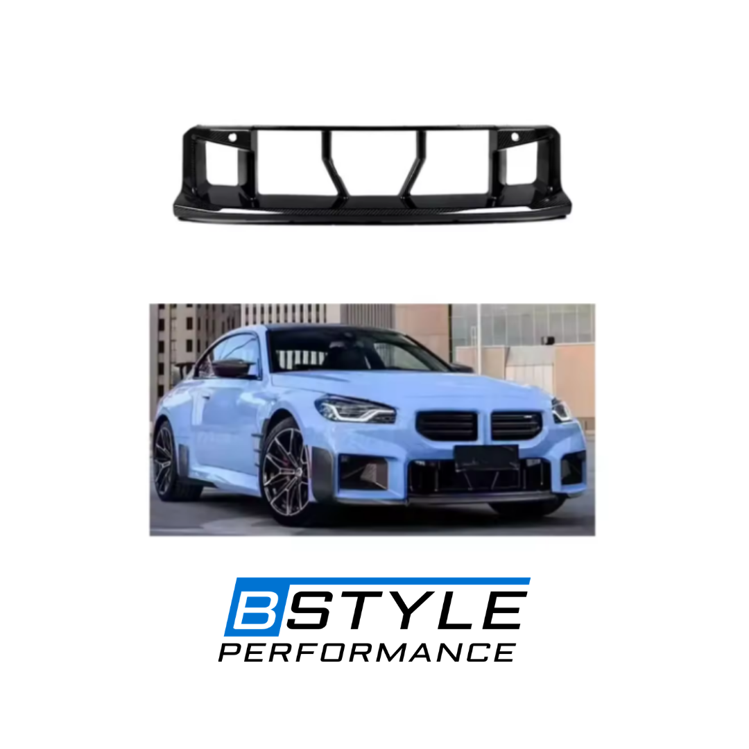 BMW G87 M2 Dry Carbon Fiber Front Bumper Lower Air Vents - Pre-preg Carbon