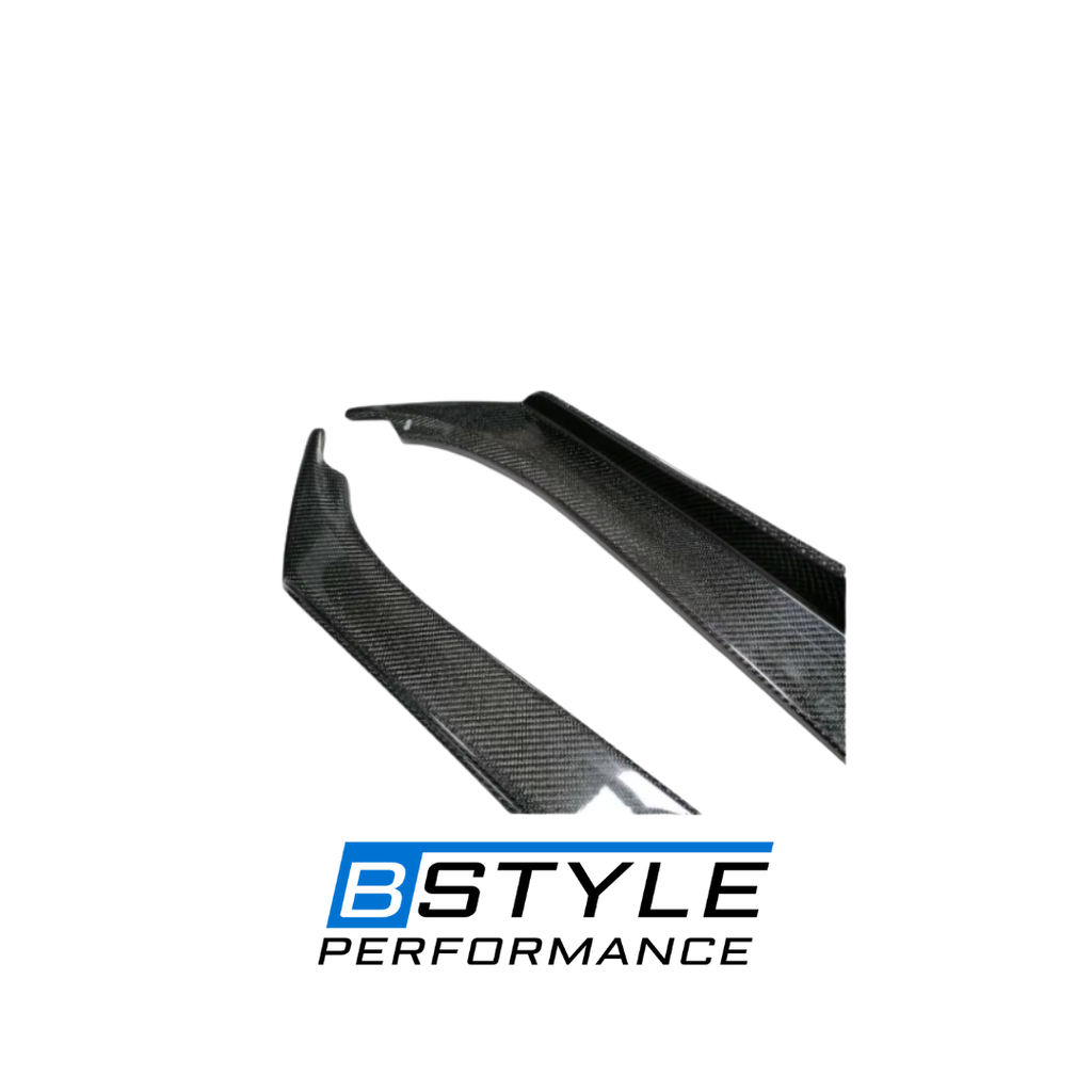 BMW 3 Series F30 Sedan Carbon Fiber Rear Bumper Side Splitters (Pair)