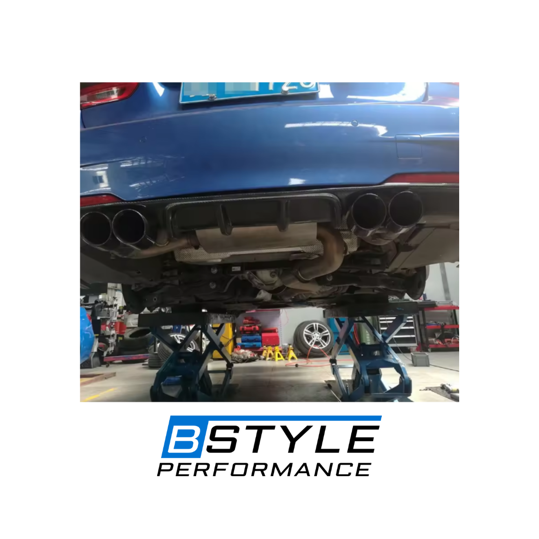 BMW 3 Series F30 F35 P-Style Carbon Fiber Rear Bumper Diffuser (M Sport Only)