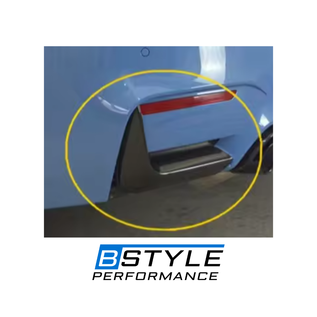 BMW M3 F80 M4 F82 Carbon Fiber Rear Bumper Side Splitters (Pair)