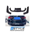 BMW M3 F80 M4 F82 F83 V-Style 3-Piece Carbon Fiber Rear Diffuser Set