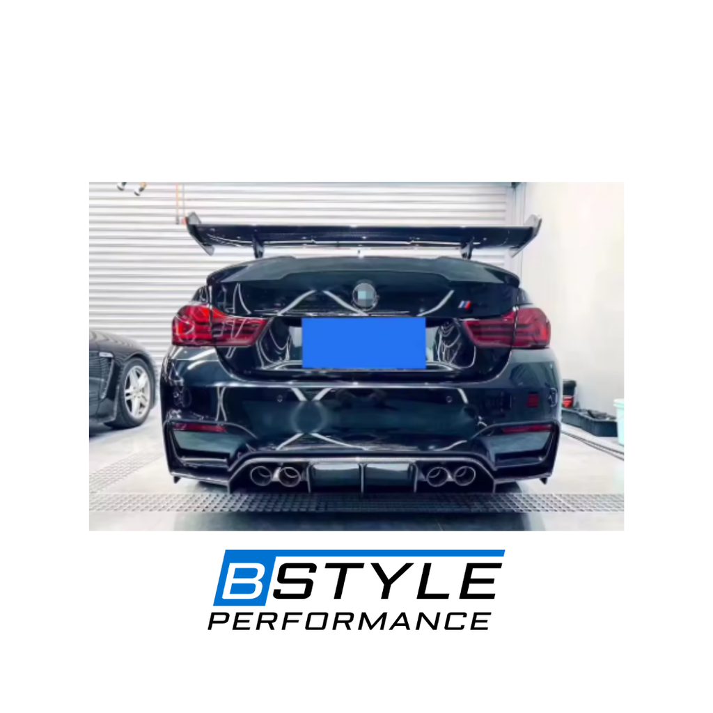 BMW M3 F80 M4 F82 F83 V-Style 3-Piece Carbon Fiber Rear Diffuser Set