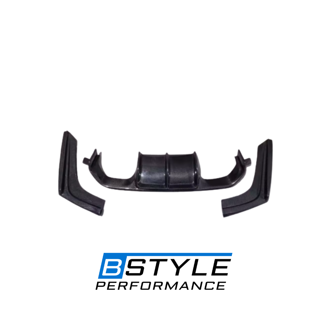 BMW M3 F80 M4 F82 F83 V-Style 3-Piece Carbon Fiber Rear Diffuser Set