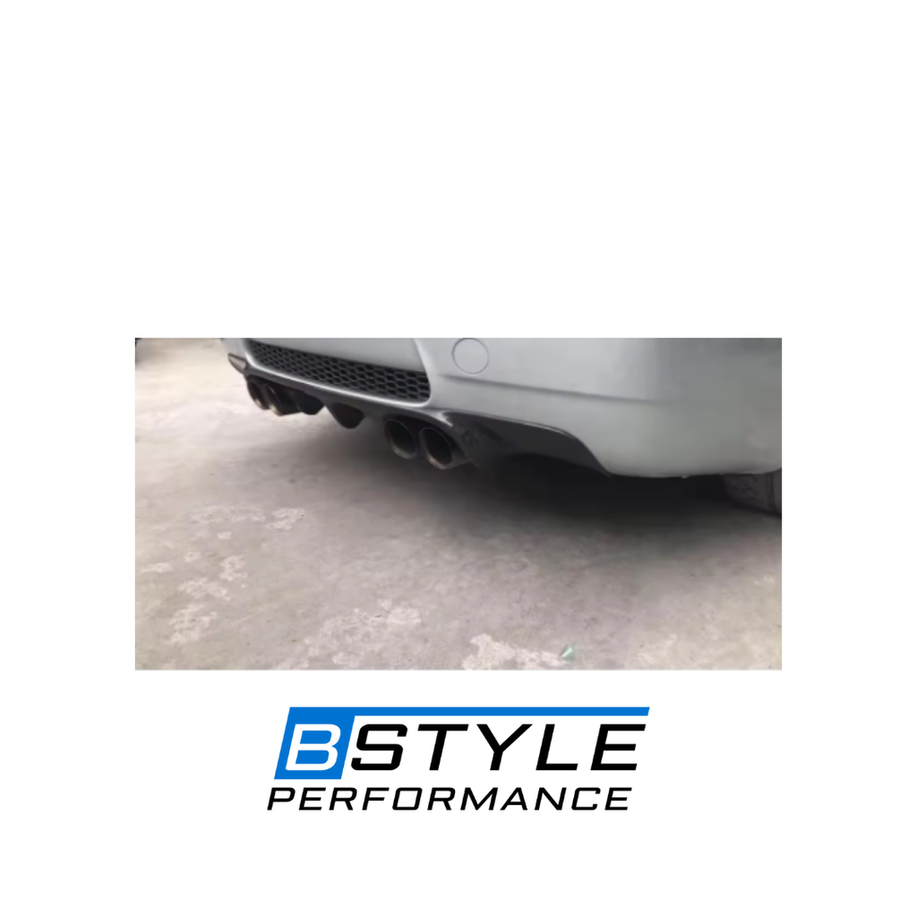 BMW 3 Series E90 M3-Style Carbon Fiber Rear Bumper Diffuser