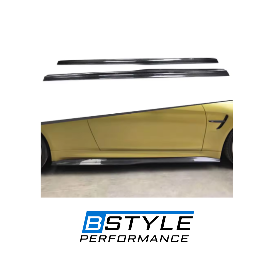 BMW M3 F80 M4 F82 F83 PSM-Style Upgraded Carbon Fiber Side Skirts