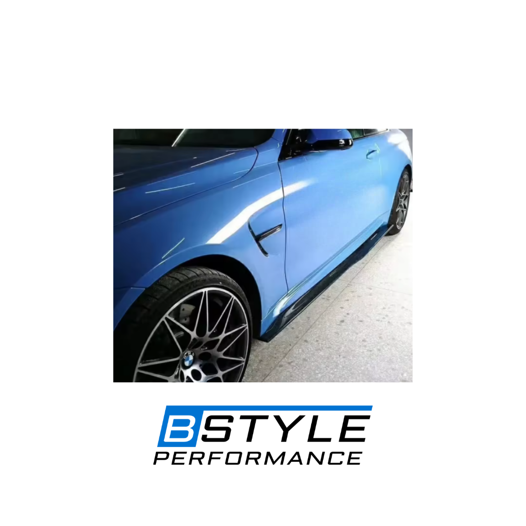 BMW M3 F80 M4 F82 F83 PSM-Style Upgraded Carbon Fiber Side Skirts