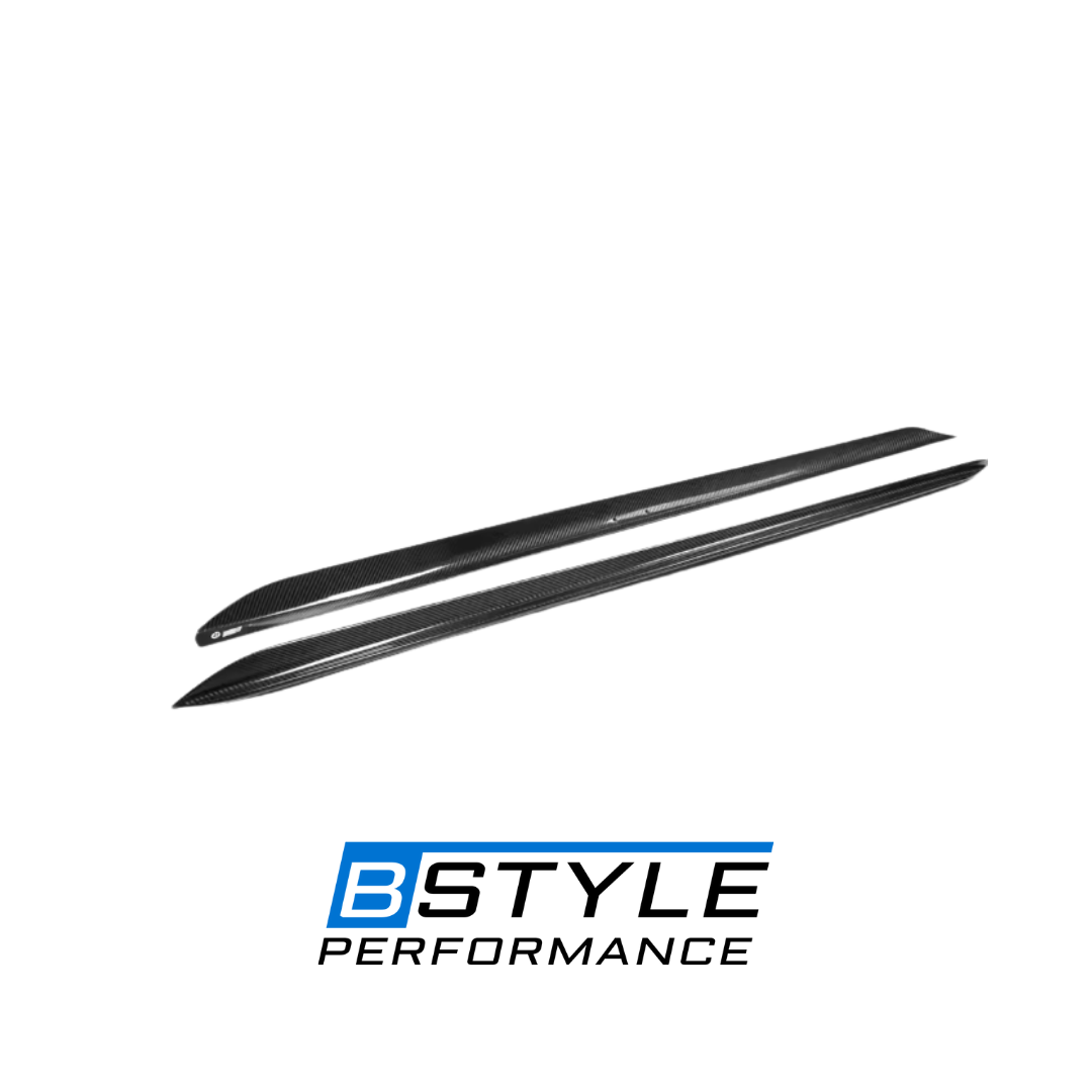 BMW 3 Series G20 LCI M-Performance Style Carbon Fiber Side Skirt Extensions