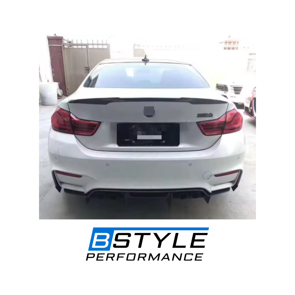 BMW M3 F80 M4 F82 F83 Carbon Fiber Rear Diffuser with Center Plate & Side Canards