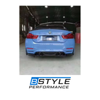 BMW M3 F80 M4 F82 F83 Carbon Fiber Rear Diffuser with Center Plate & Side Canards