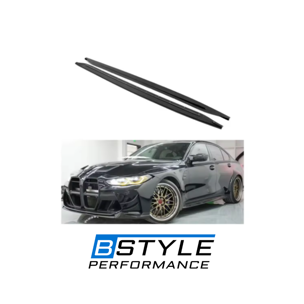 BMW M3 G80 M4 G82 Dry Carbon Fiber Side Skirt Extensions (2021+)