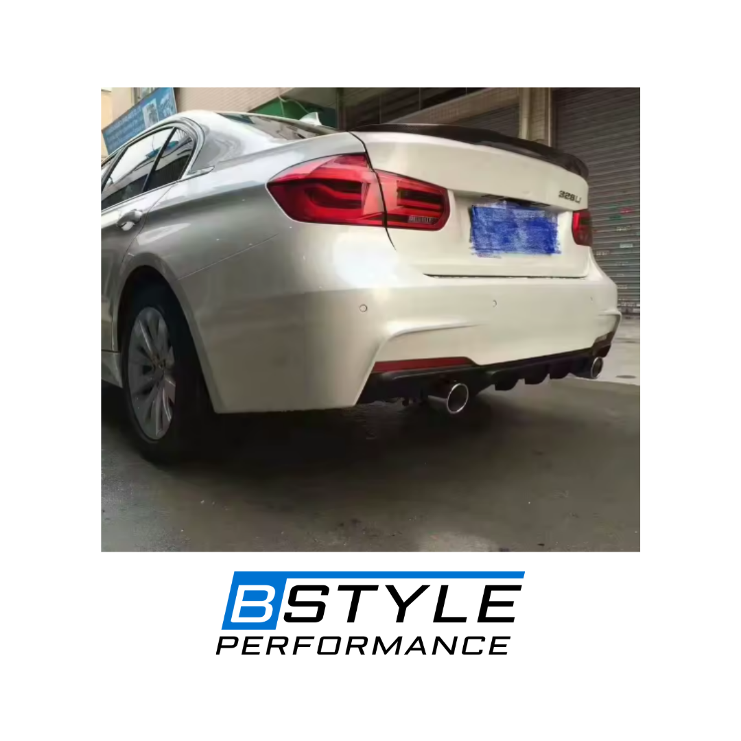 BMW 3 Series F30 F80 M3 PSM Style High-Kick Carbon Fiber Rear Trunk Spoiler