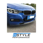 BMW 3 Series F30 M Sport V-Style Carbon Fiber Front Bumper Lip Splitter
