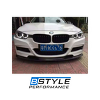 BMW 3 Series F30 M Sport V-Style Carbon Fiber Front Bumper Lip Splitter