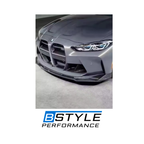 BMW M3 G80 M4 G82 V-Style Dry Carbon Fiber Front Bumper Lip & Splitters