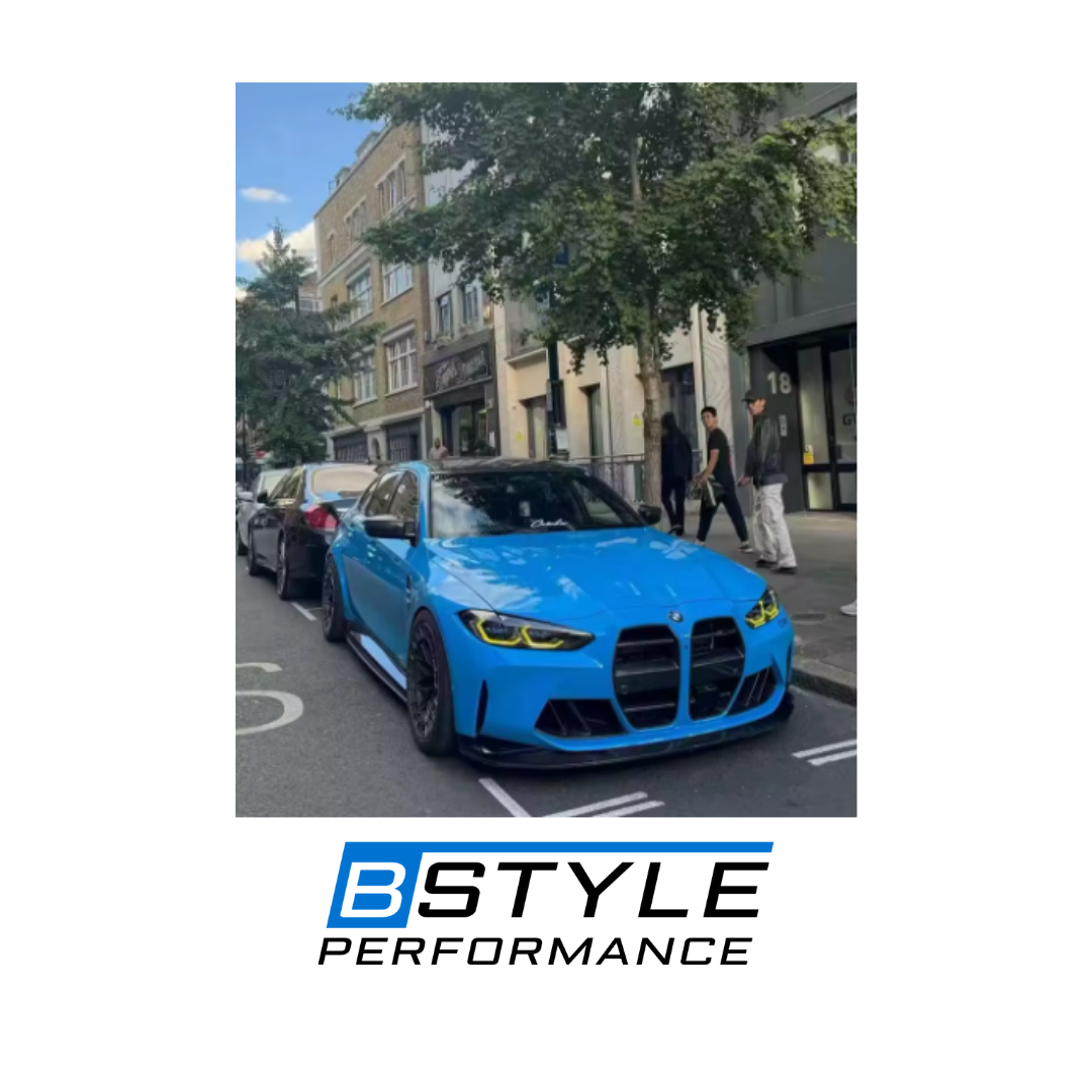 BMW M3 G80 M4 G82 R44 Style Dry Carbon Fiber Front Bumper Lip Splitter