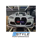 BMW M3 G80 M4 G82 R44 Style Dry Carbon Fiber Front Bumper Lip Splitter