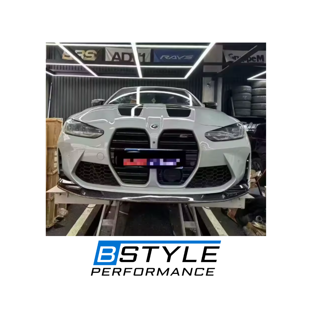 BMW M3 G80 M4 G82 R44 Style Dry Carbon Fiber Front Bumper Lip Splitter