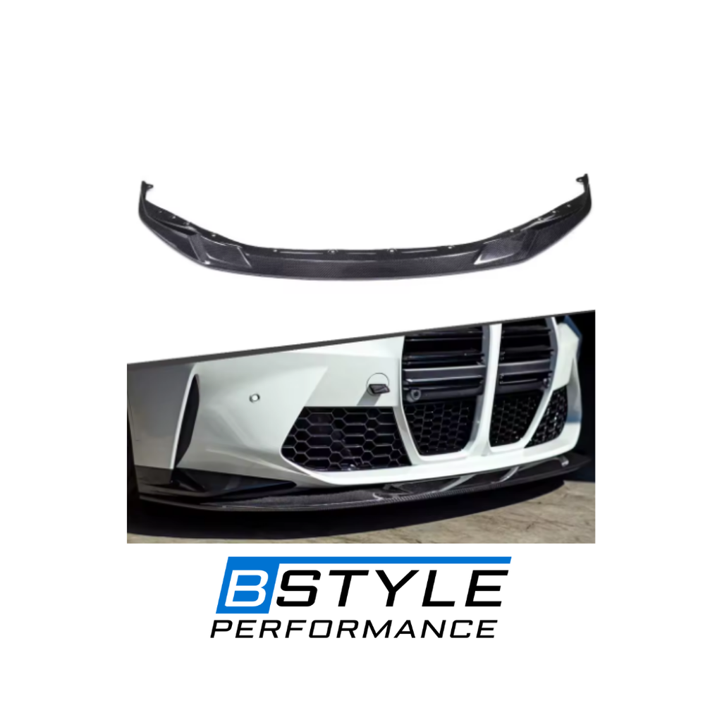 BMW M3 G80 M4 G82 R44 Style Dry Carbon Fiber Front Bumper Lip Splitter