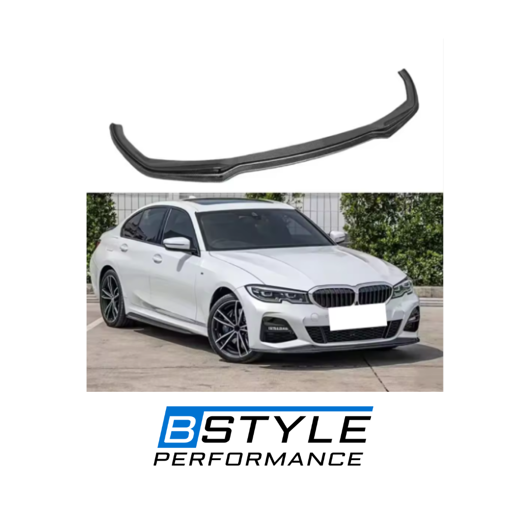 BMW 3 Series G20 G28 M-Sport Carbon Fiber Front Bumper Lip & Rear Body Kit