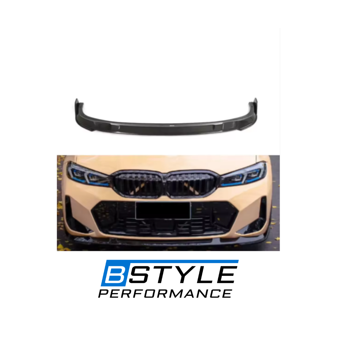 BMW 3 Series G20 LCI M-Sport Carbon Fiber Front Bumper Lip Splitter