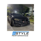 BMW M3 F80 M4 F82 Wet Carbon Fiber Front Bumper Lip & Corner Guards Set