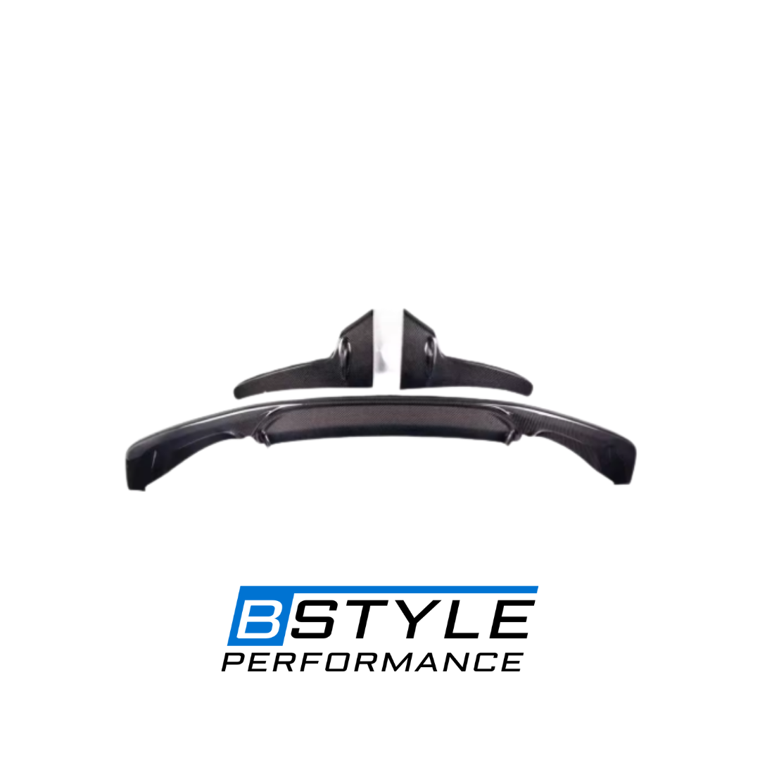 BMW M3 F80 M4 F82 Wet Carbon Fiber Front Bumper Lip & Corner Guards Set