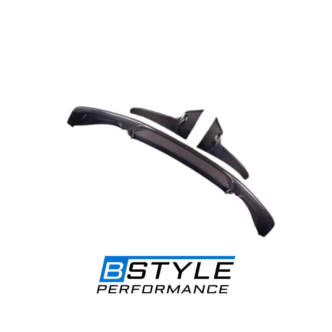 BMW M3 F80 M4 F82 Wet Carbon Fiber Front Bumper Lip & Corner Guards Set