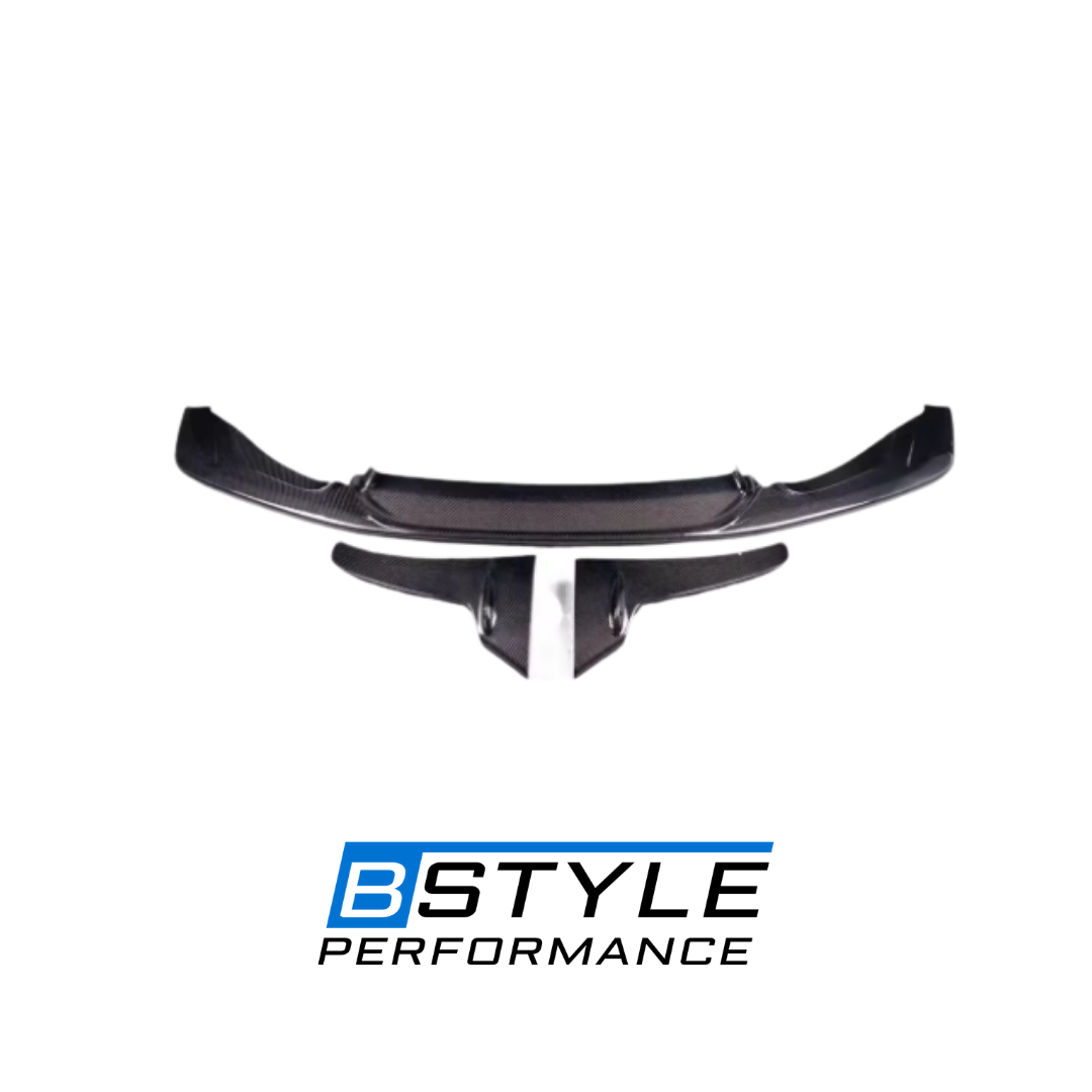 BMW M3 F80 M4 F82 Wet Carbon Fiber Front Bumper Lip & Corner Guards Set