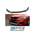 BMW M3 F80 M4 F82 F83 CS Style Carbon Fiber Front Bumper Lip Splitter