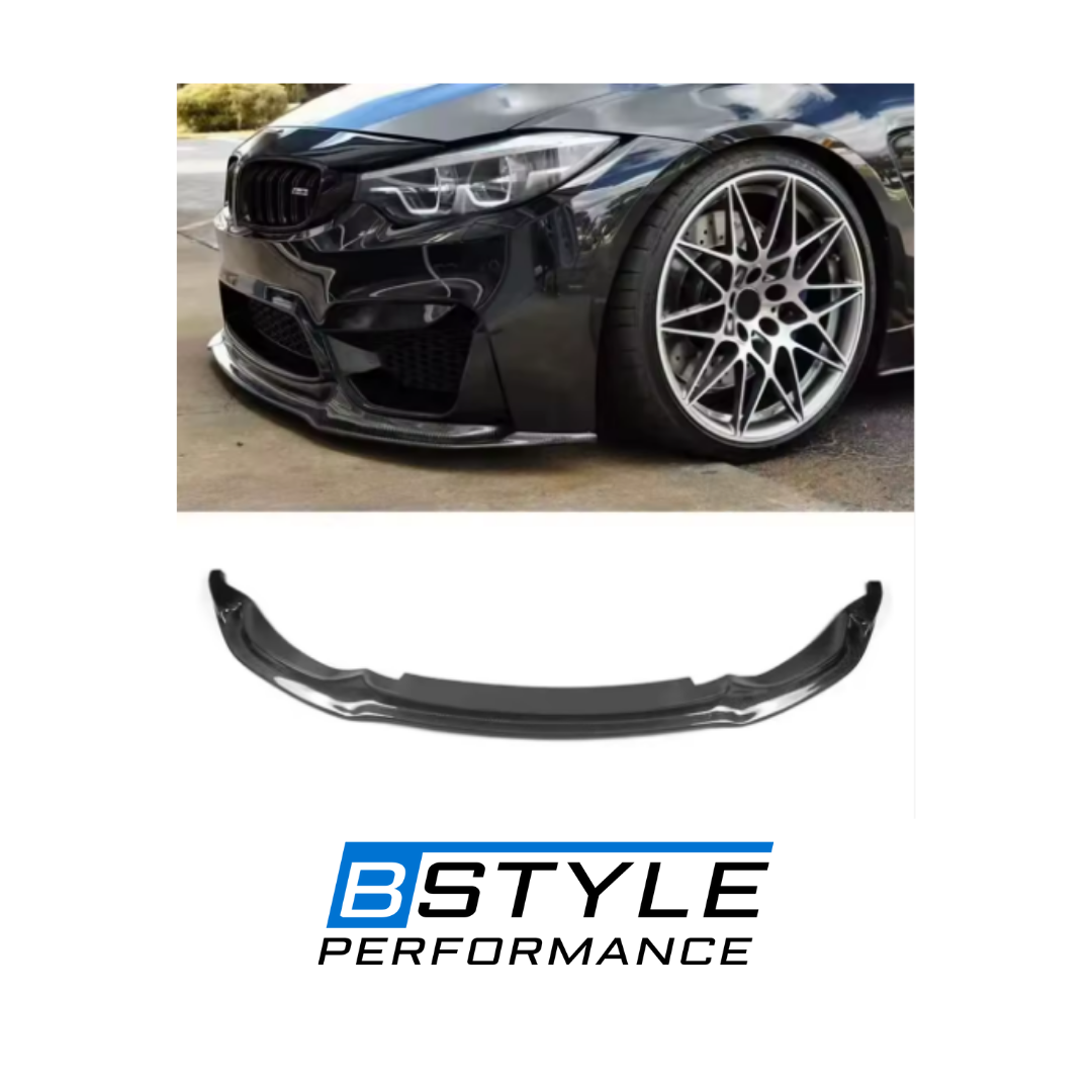 BMW M3 F80 M4 F82 F83 V-Type Carbon Fiber Front Bumper Lip Splitter