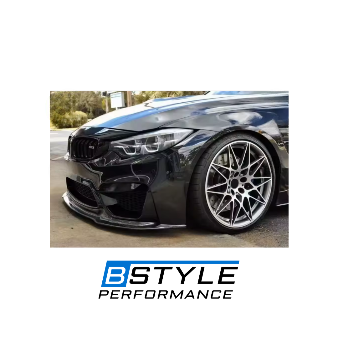 BMW M3 F80 M4 F82 F83 V-Type Carbon Fiber Front Bumper Lip Splitter