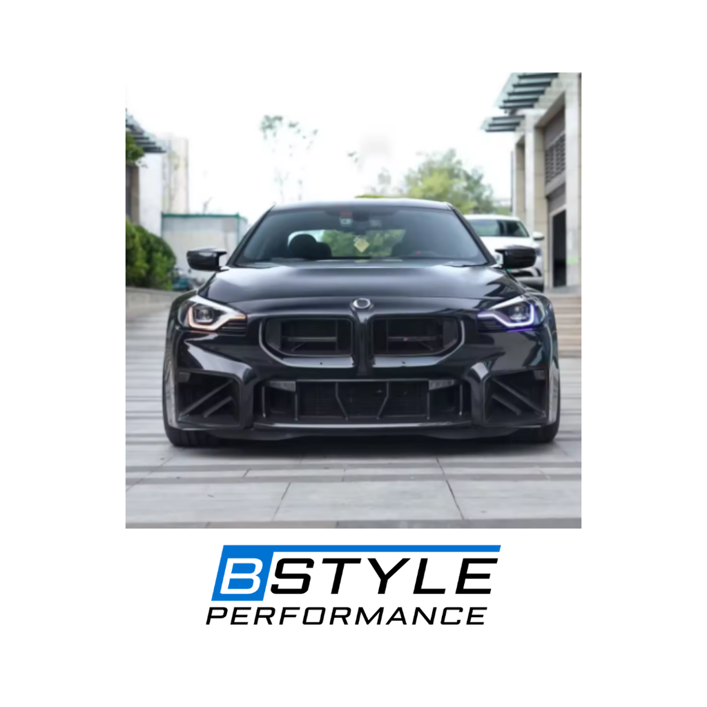BMW G87 M2 Dry Carbon Fiber Front Bumper Air Vent Grilles - SQ Style